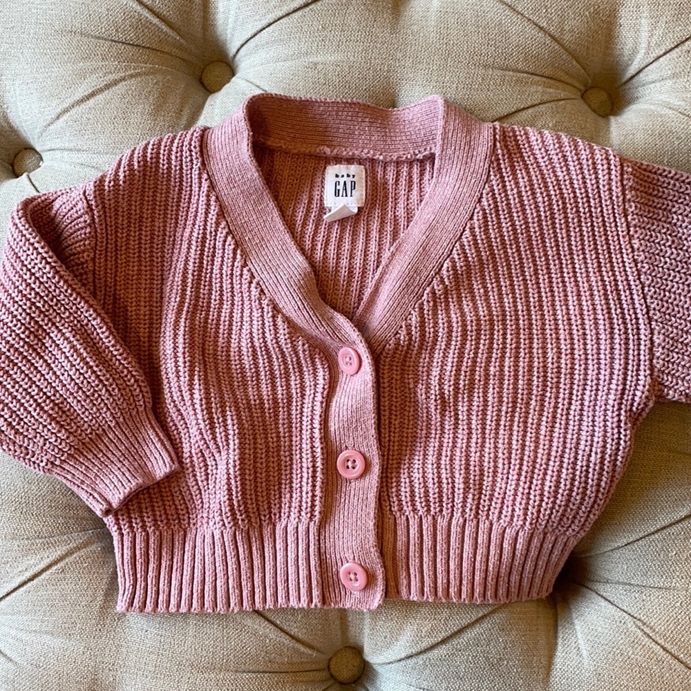 Baby Gap Pink Oversized Sweater 6-12m